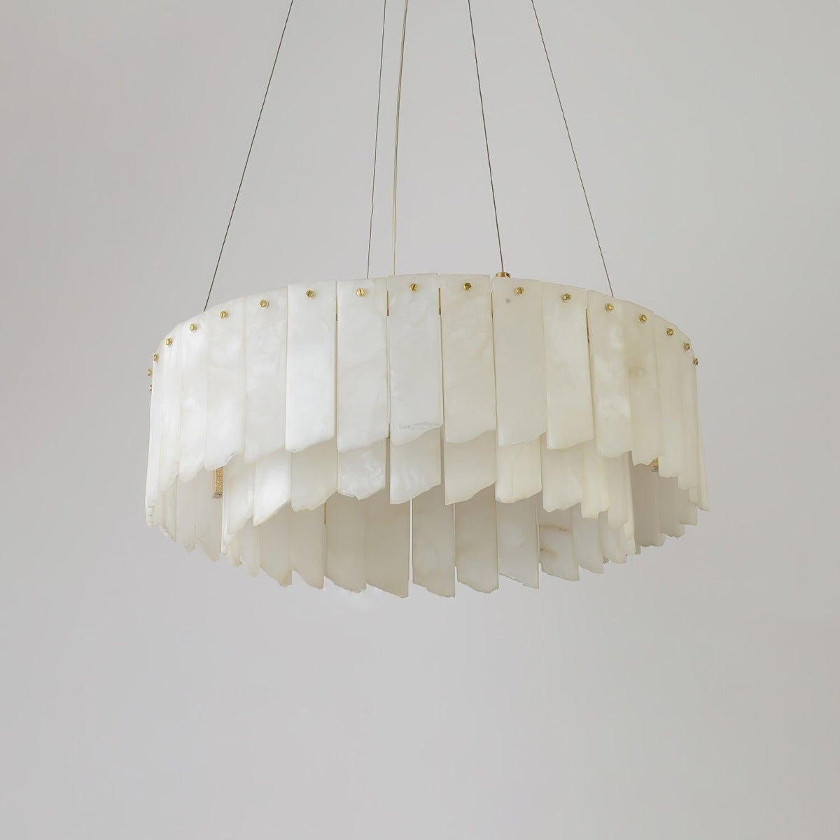 Alabaster Cascade Tiered Chandelier 27.6 - Zelno Lighting