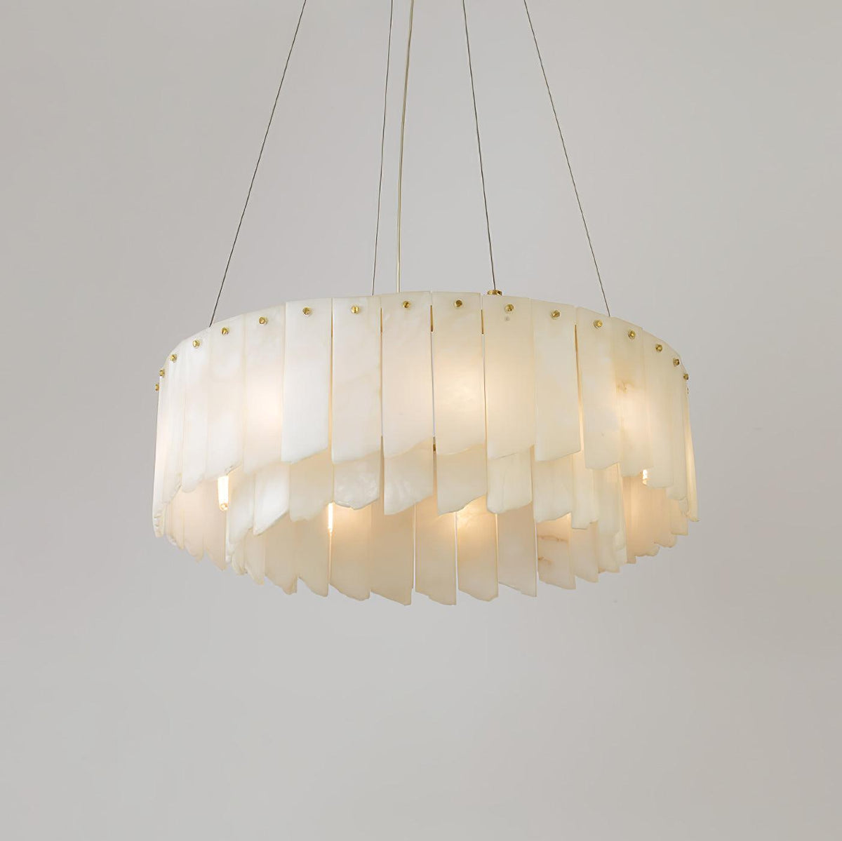 Alabaster Cascade Tiered Chandelier - Zelno Lighting