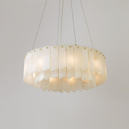 Alabaster Cascade Tiered Chandelier - Zelno Lighting
