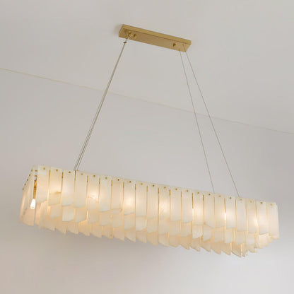Alabaster Cascade Tiered Chandelier - Zelno Lighting