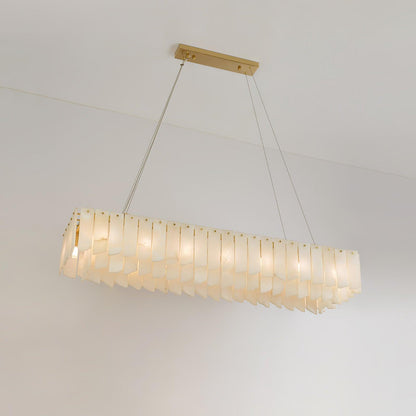 Alabaster Cascade Tiered Chandelier - Zelno Lighting