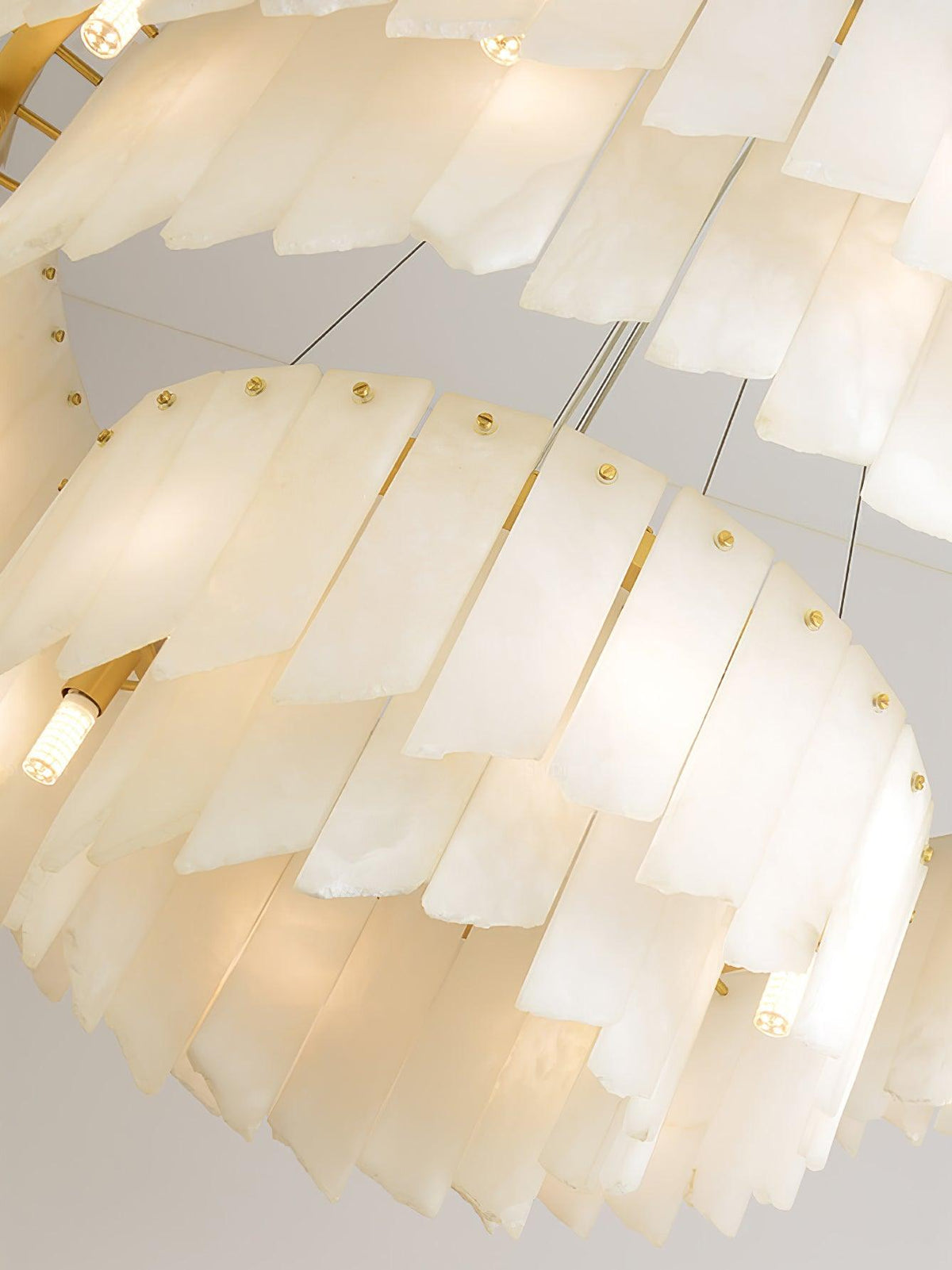 Alabaster Cascade Tiered Chandelier - Zelno Lighting