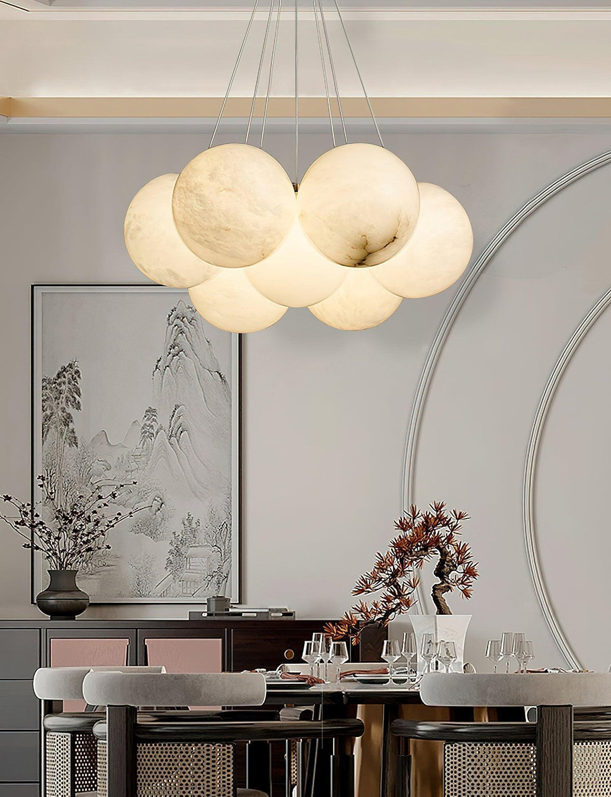 Alabaster Ceiling Pendant - Zelno Lighting