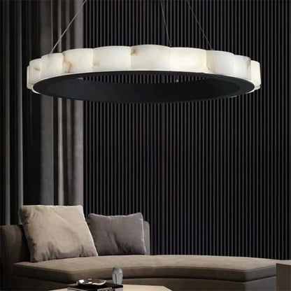 Alabaster Cloudy Chandelier - Zelno Lighting
