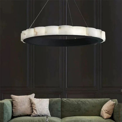 Alabaster Cloudy Chandelier - Zelno Lighting