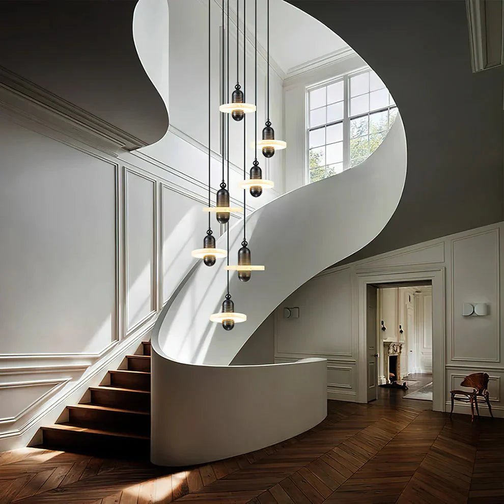 Alabaster Comet Pendant Lamp - Zelno Lighting