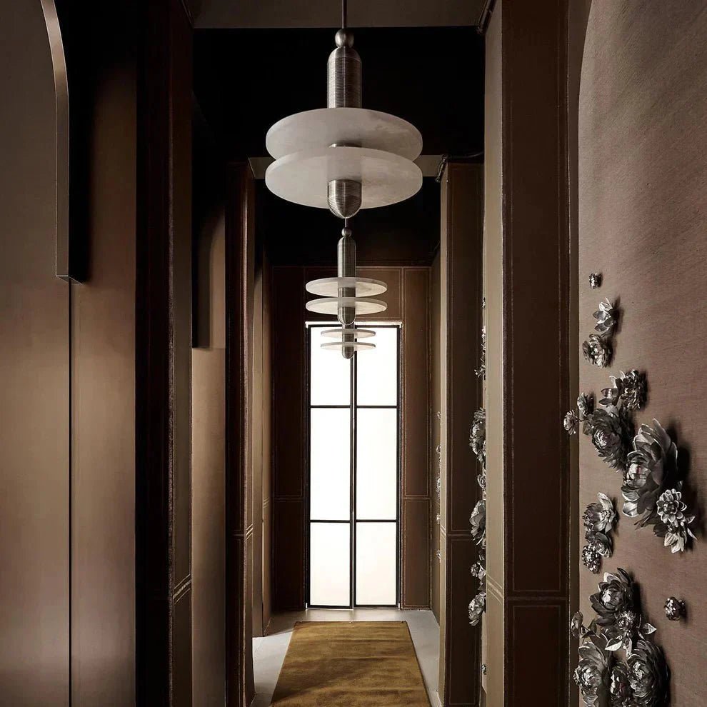 Alabaster Comet Pendant Lamp - Zelno Lighting