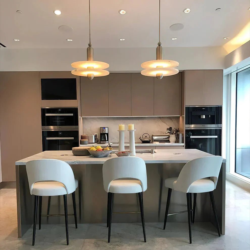 Alabaster Comet Pendant Lamp - Zelno Lighting