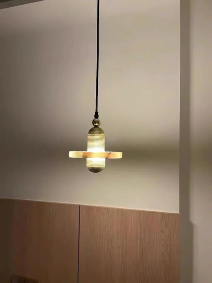 Alabaster Comet Pendant Lamp - Zelno Lighting