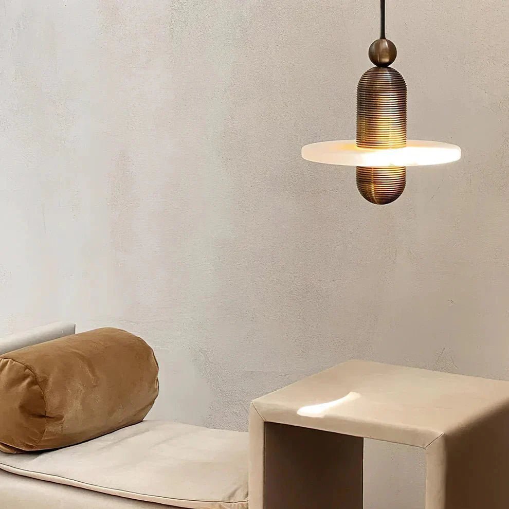 Alabaster Comet Pendant Lamp - Zelno Lighting