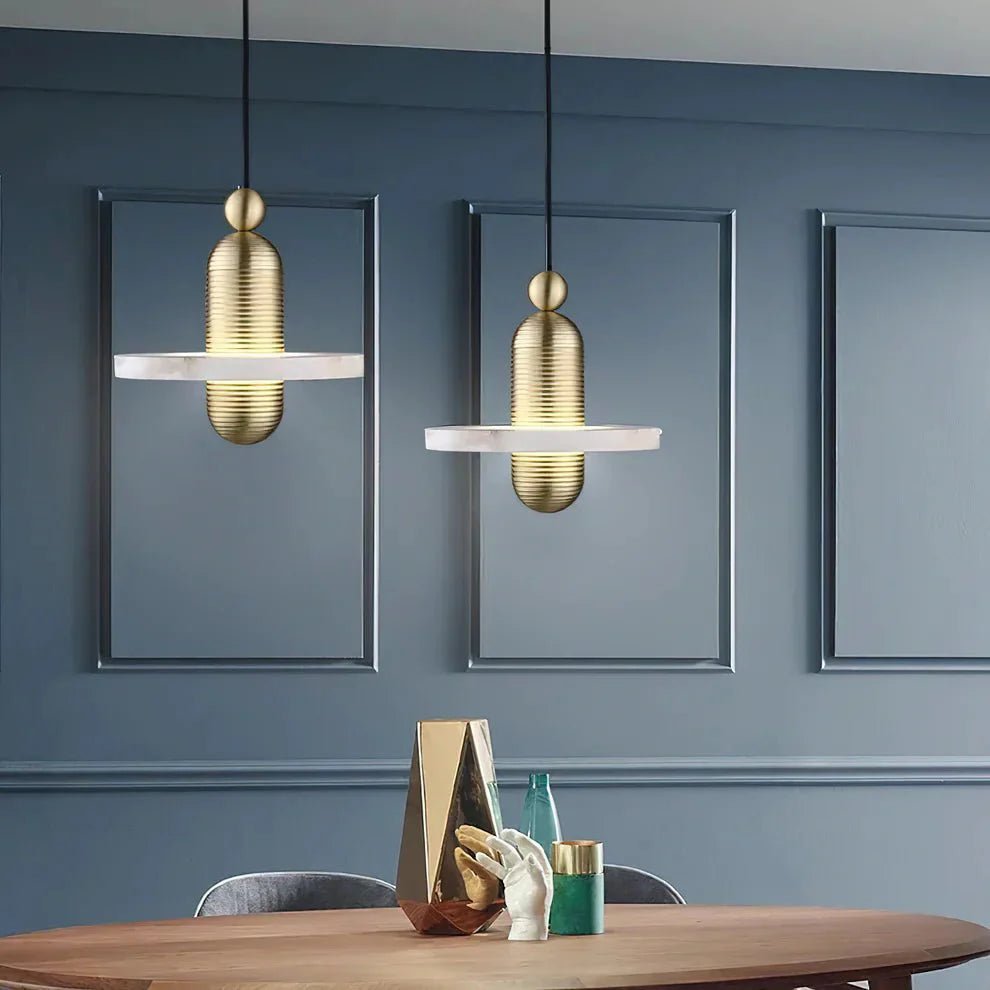 Alabaster Comet Pendant Lamp - Zelno Lighting