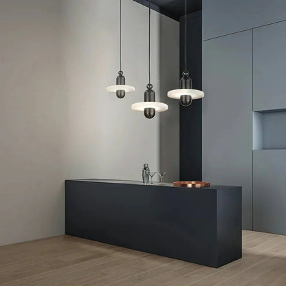 Alabaster Comet Pendant Lamp - Zelno Lighting