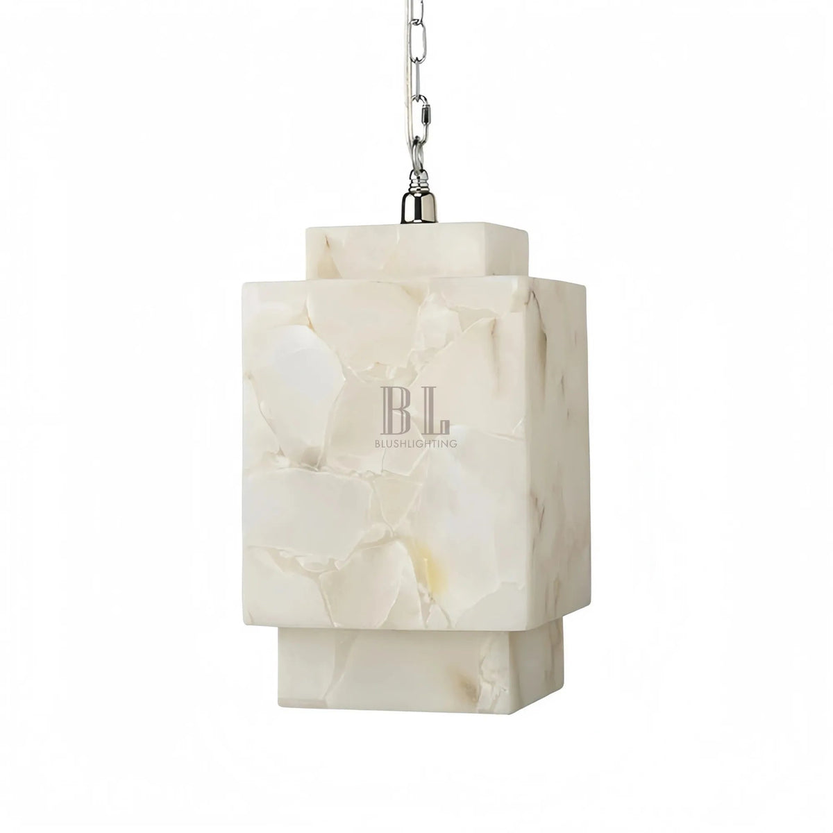 Alabaster Cube Pendant Light - Zelno Lighting