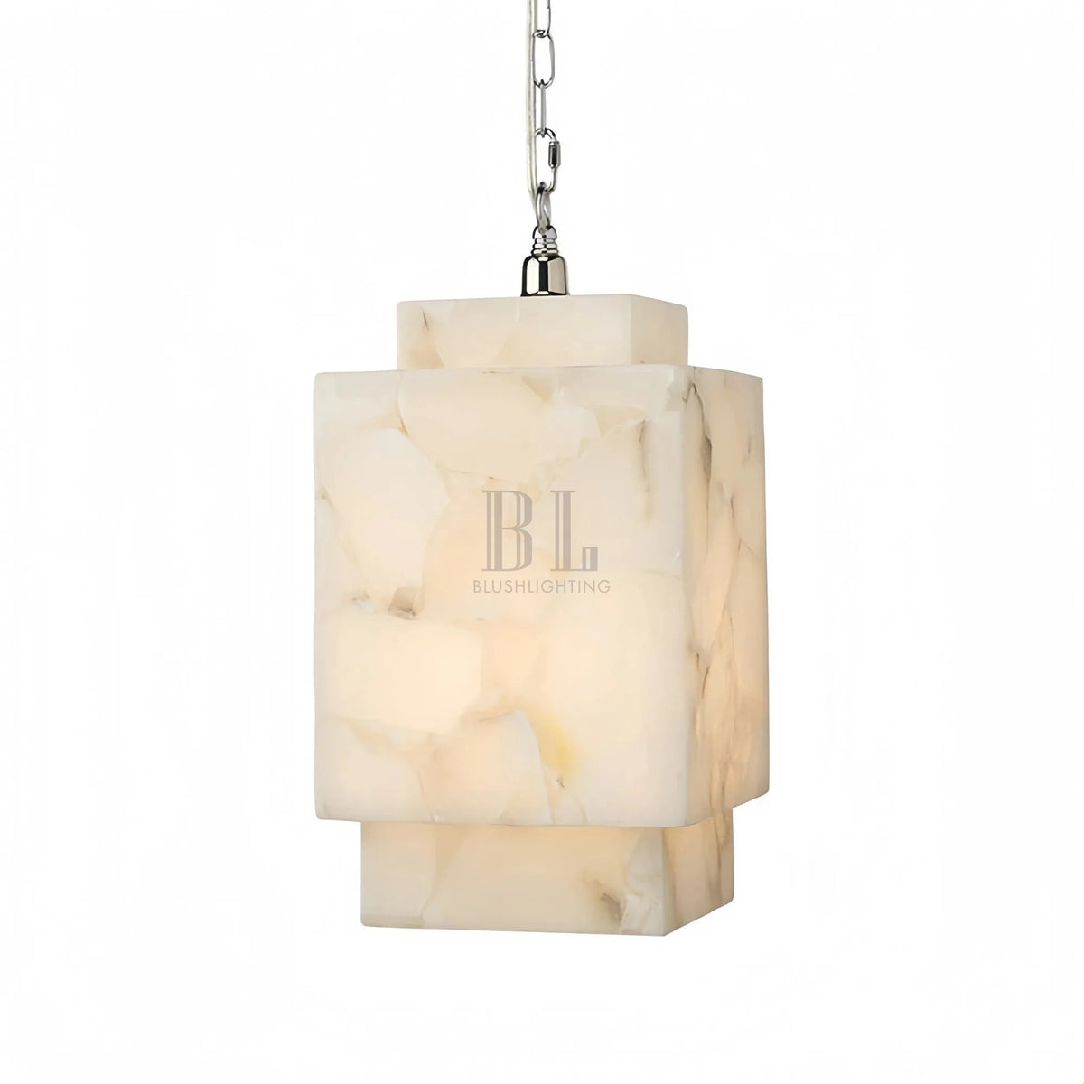 Alabaster Cube Pendant Light - Zelno Lighting
