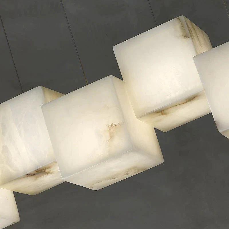 Alabaster Cubic Pendant - Zelno Lighting
