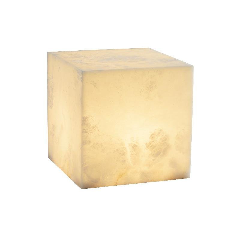 Alabaster Cubic Table Light - Zelno Lighting