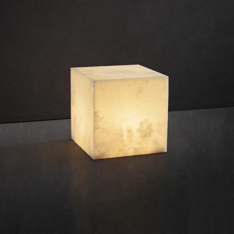Alabaster Cubic Table Light - Zelno Lighting