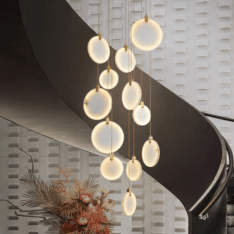 Alabaster Cuboid Dining Room Chandelier,Dining Room Chandelie - Zelno Lighting