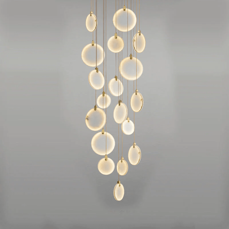 Alabaster Cuboid Dining Room Chandelier,Dining Room Chandelie - Zelno Lighting