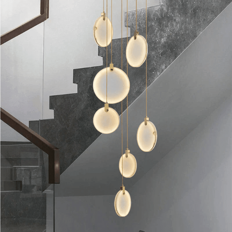 Alabaster Cuboid Dining Room Chandelier,Dining Room Chandelie - Zelno Lighting