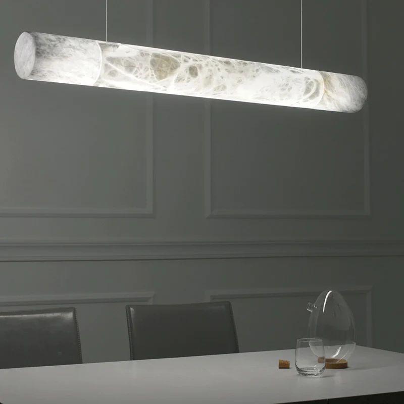 Alabaster Cylindrical Chandelier - Zelno Lighting