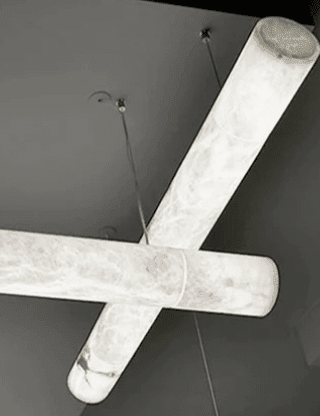 Alabaster Cylindrical Chandelier - Zelno Lighting