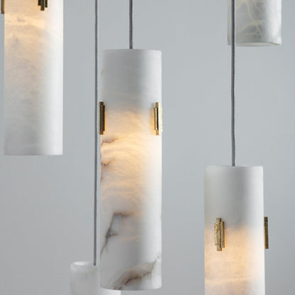 Alabaster Deco Cluster Chandelier - Zelno Lighting