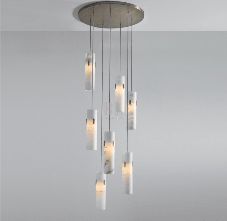 Alabaster Deco Cluster Chandelier - Zelno Lighting