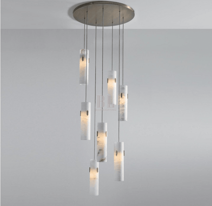 Alabaster Deco Cluster Chandelier - Zelno Lighting