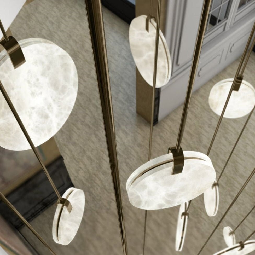 Alabaster Disc Pendant Light - Zelno Lighting