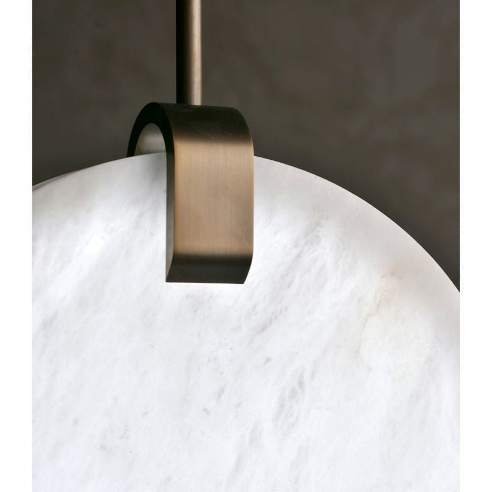 Alabaster Disc Pendant Light - Zelno Lighting