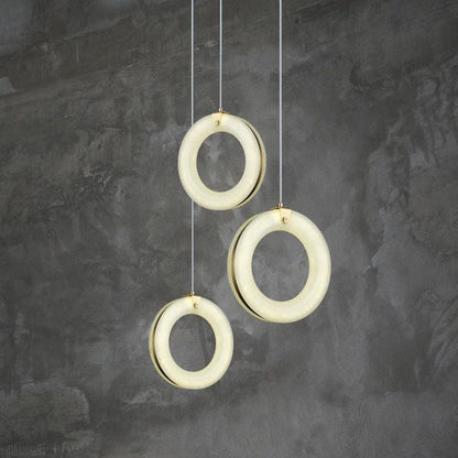 Alabaster Duplex Staircase Chandelier Light - Zelno Lighting