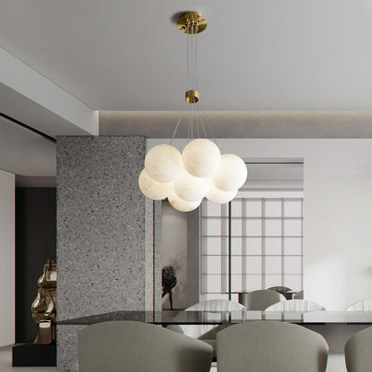 Alabaster Global Ceiling Chandelier - Zelno