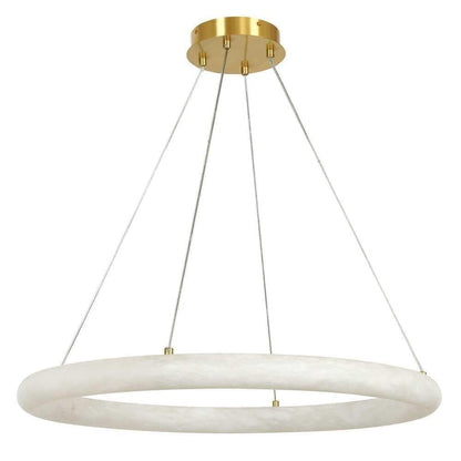 Alabaster Globle Round Chandelier - Zelno Lighting