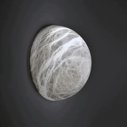 Alabaster Hemisphere Wall Sconce 5.9" D 7.9" D 11.8" D - Zelno Lighting