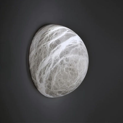 Alabaster Hemisphere Wall Sconce - Zelno Lighting