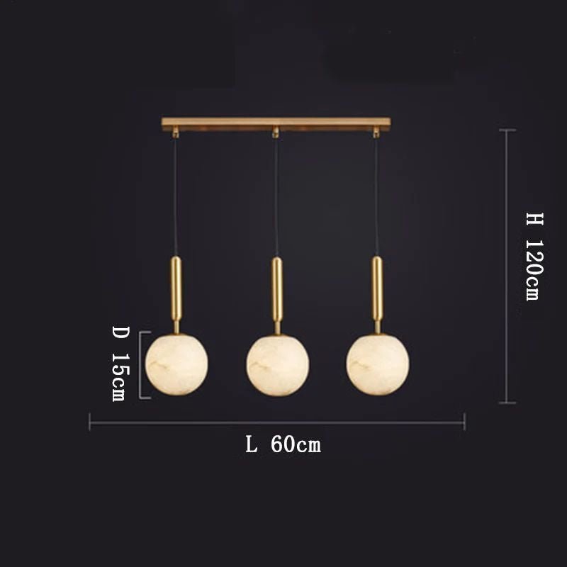 Alabaster Kitchen Island Pendant - Zelno Lighting