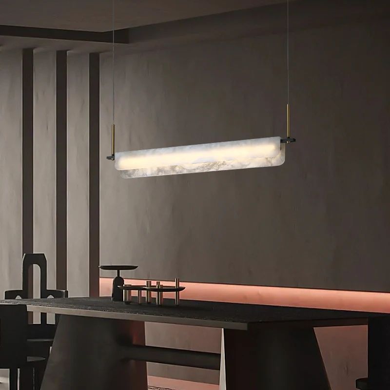 Alabaster Linear Pendant - Zelno