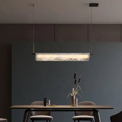 Alabaster Linear Pendant - Zelno