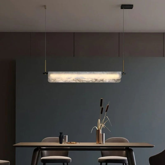 Alabaster Linear Pendant - Zelno
