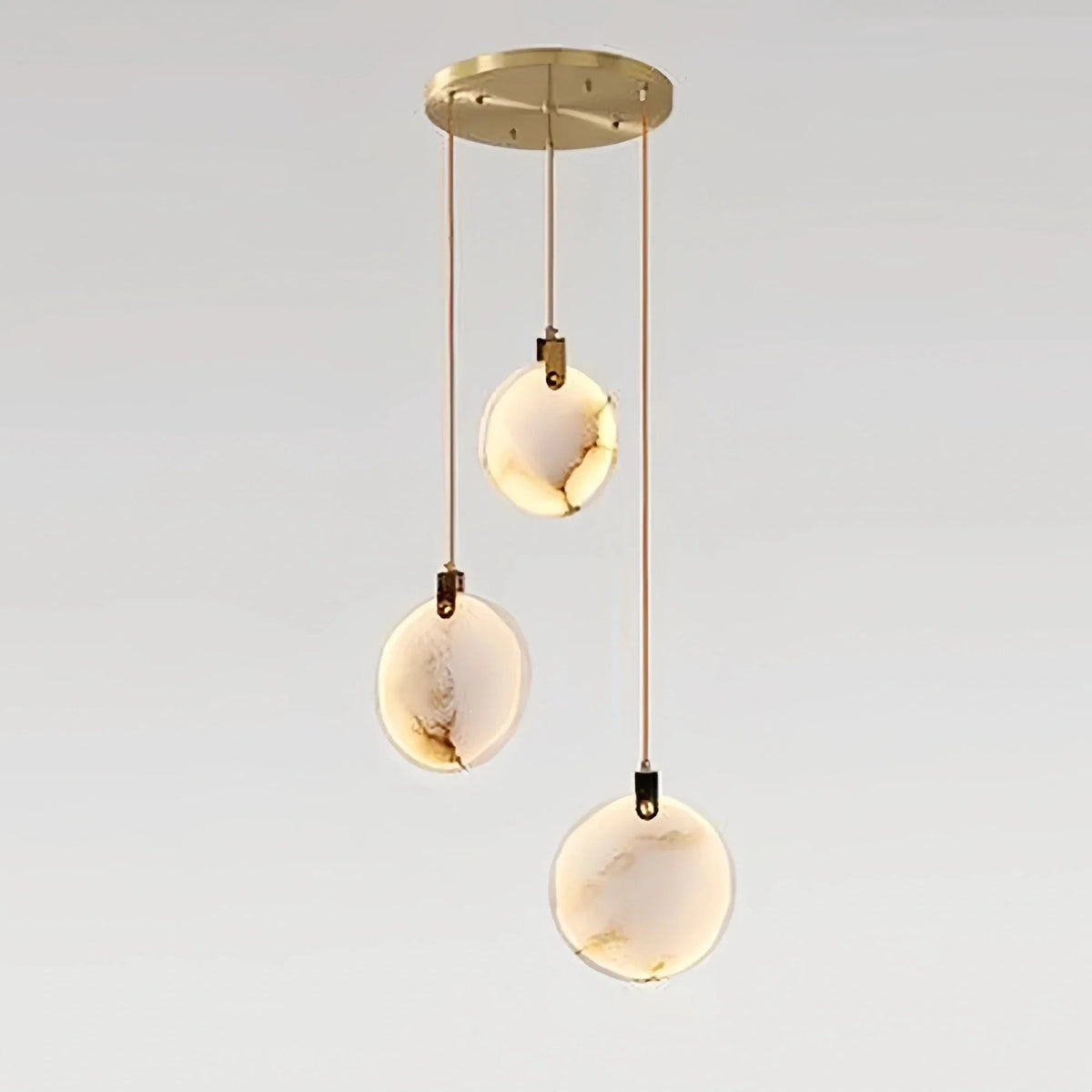 Alabaster Long Staircase Chandelier 5 styles - Zelno Lighting