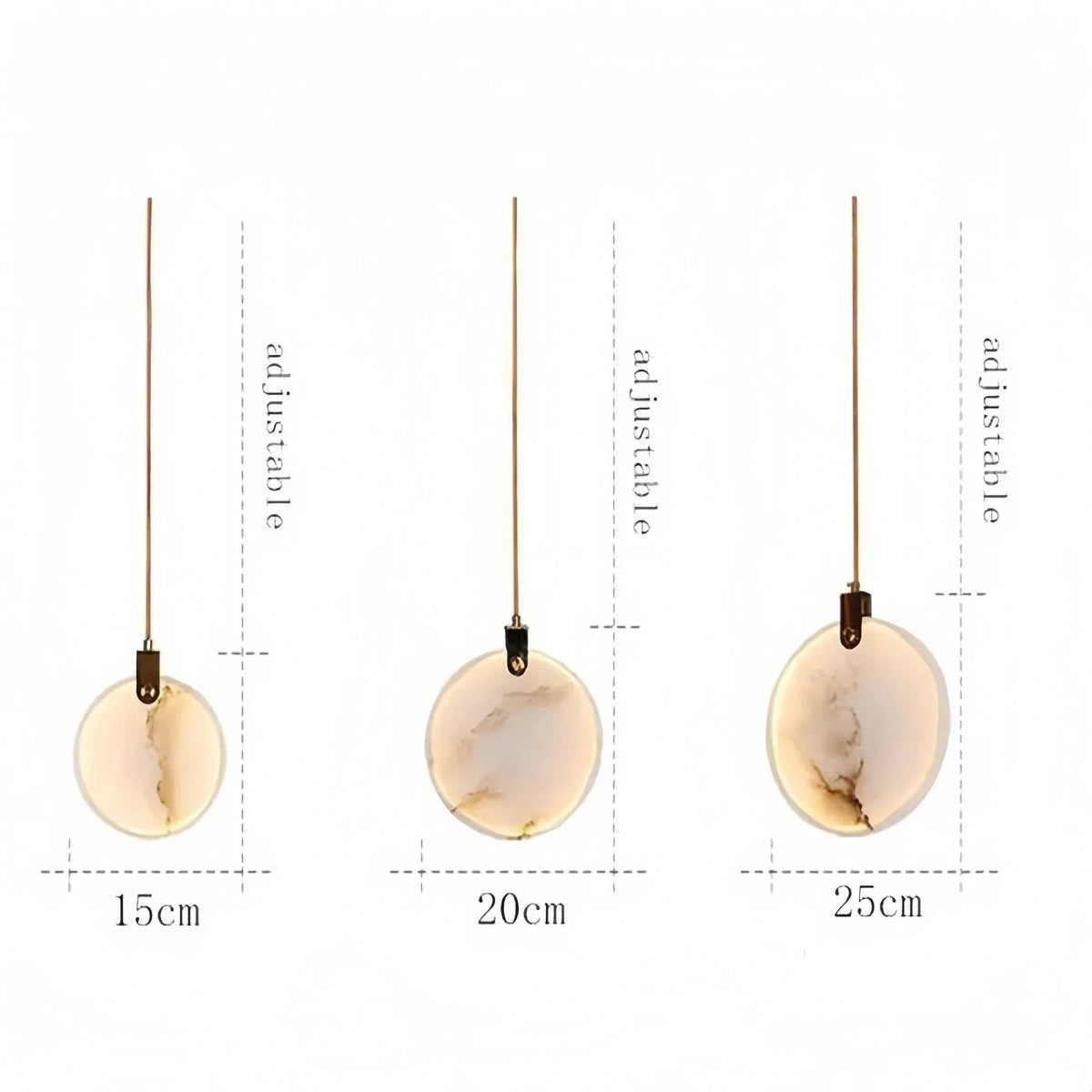 Alabaster Long Staircase Chandelier 5 styles - Zelno Lighting