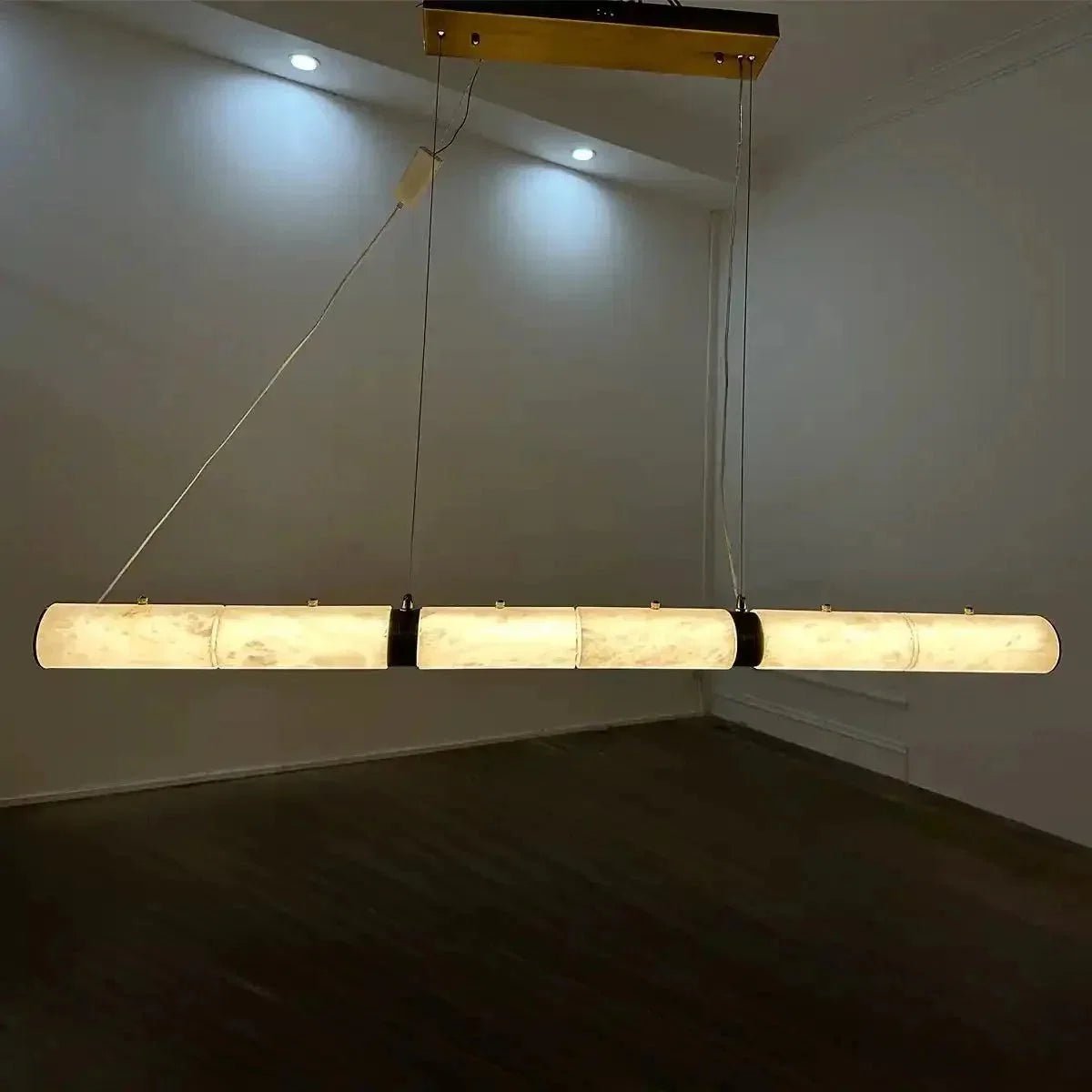 Alabaster Magnificence Art Linear Chandelier - Zelno Lighting