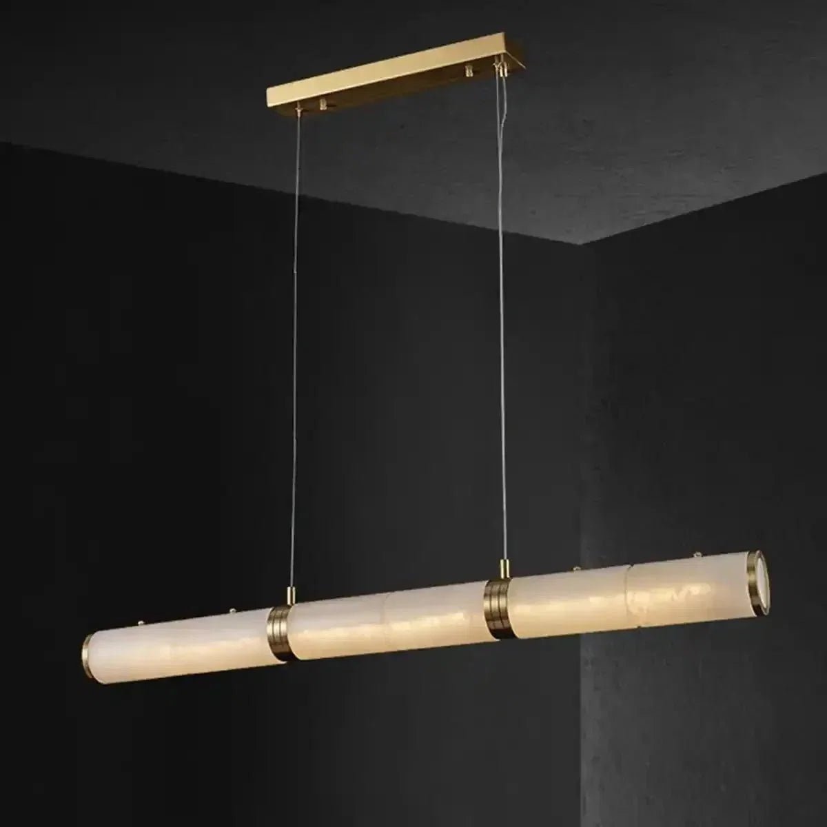 Alabaster Magnificence Art Linear Chandelier - Zelno Lighting