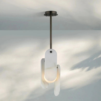 Alabaster Megalith Single Pendant - Zelno Lighting