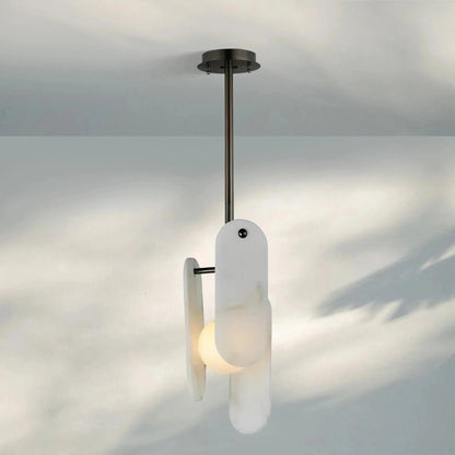 Alabaster Megalith Single Pendant - Zelno Lighting
