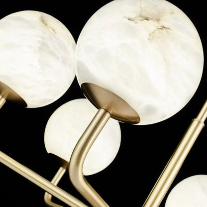 Alabaster Modern Global Dining Chandelier - Zelno Lighting