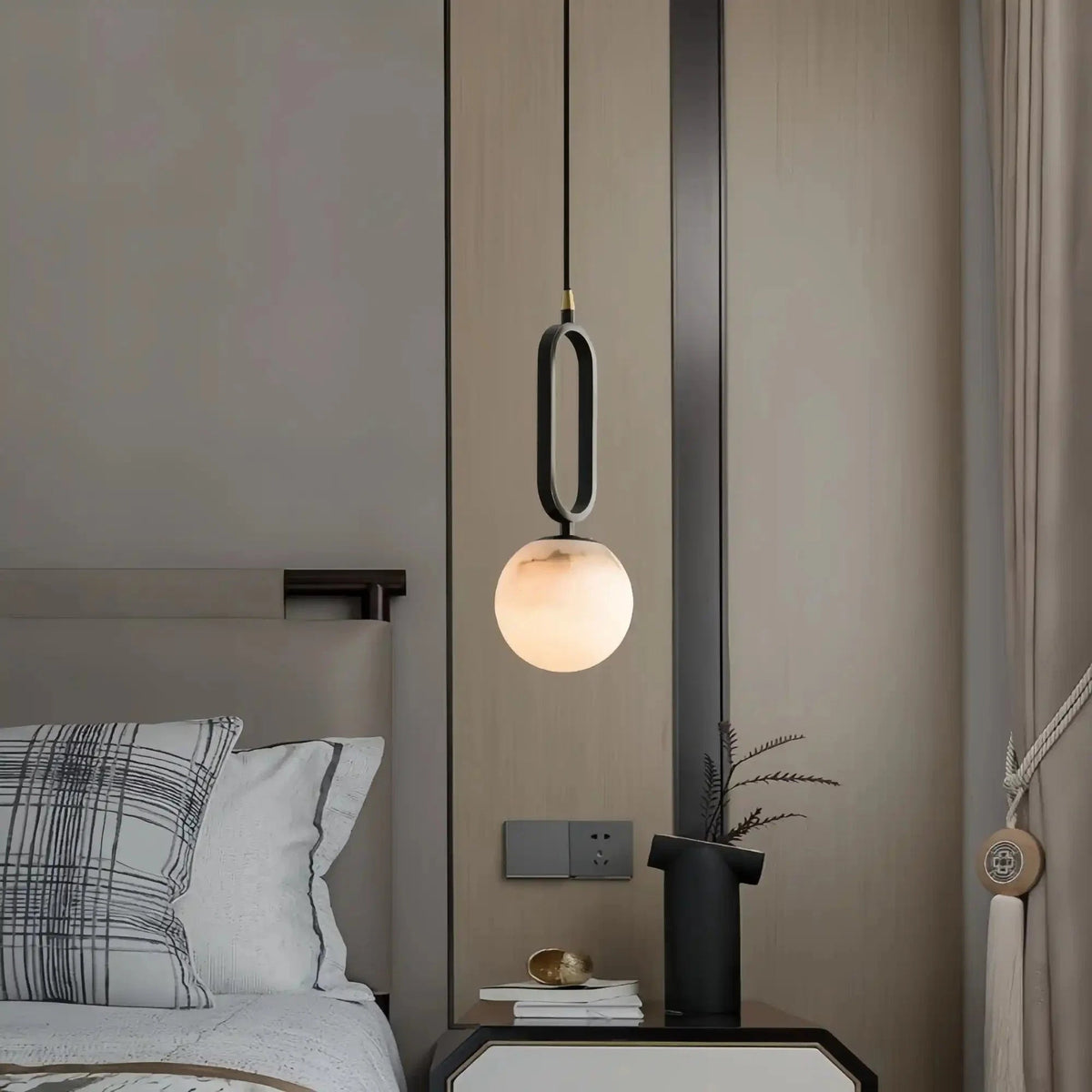 Alabaster Modern Pendant 6" - Zelno Lighting