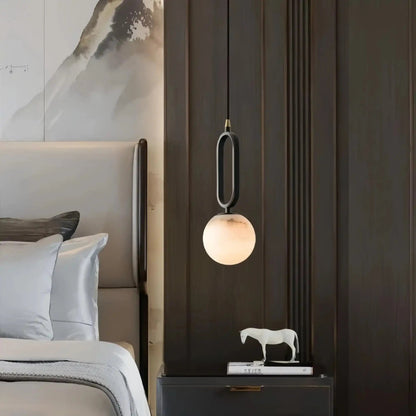 Alabaster Modern Pendant 6" - Zelno Lighting