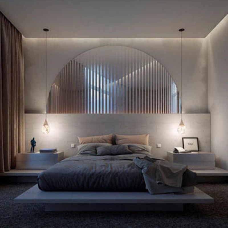 Alabaster Modern Teardrop Single Pendant Light - Zelno